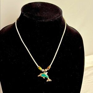 Cool Jewels dolphin mood pendant necklace